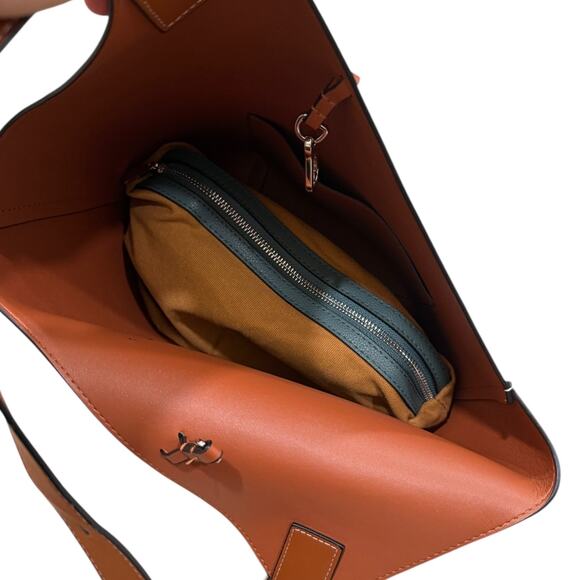 MDBM Maison de Beaute Marseilles Cholet Structured Napa Leather Tote - Picture 5 of 12